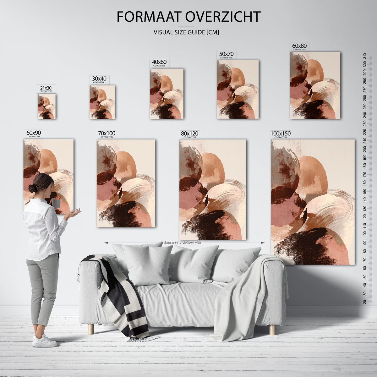 Abstracte vormen Poster