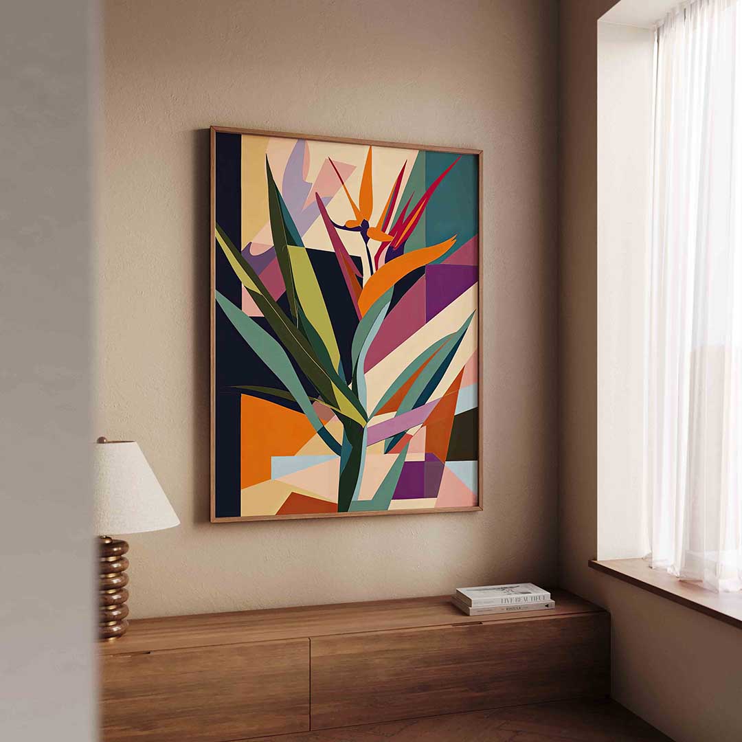 Abstracte bladeren Poster
