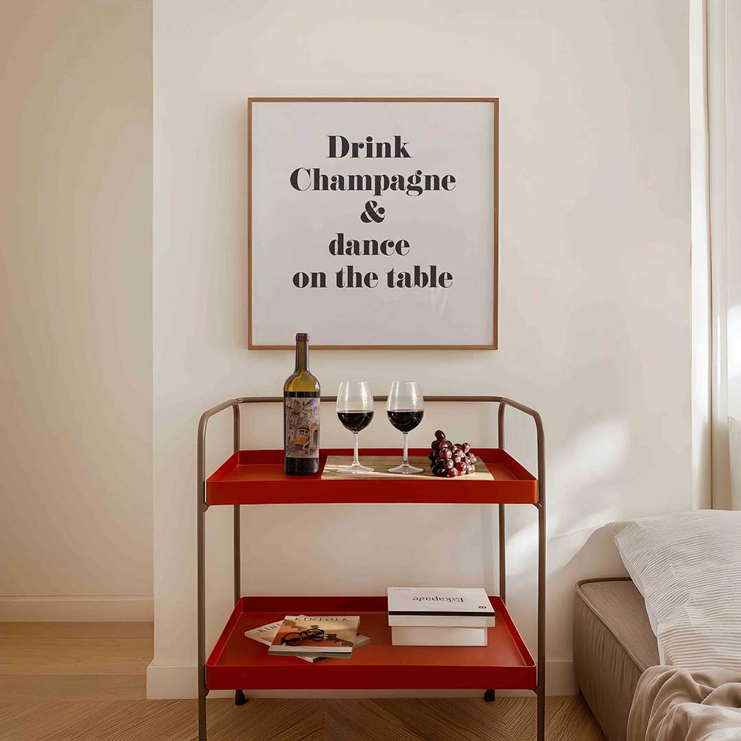 Drink champagne Poster