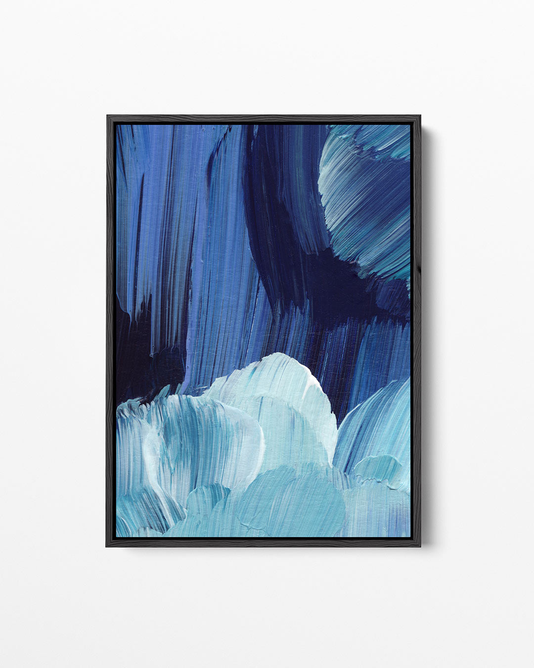 Dynamische blauwtinten Kunstwerk