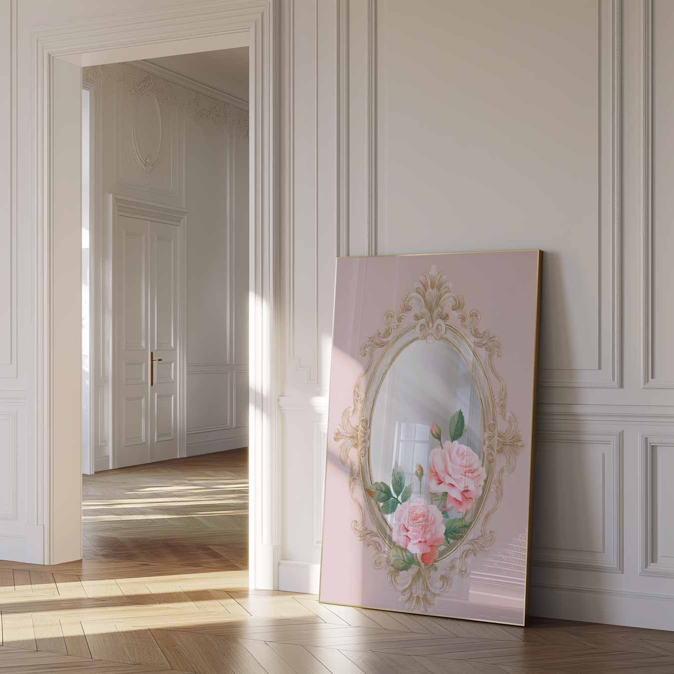Romantische Rozen Spiegelposter-WallArtistic
