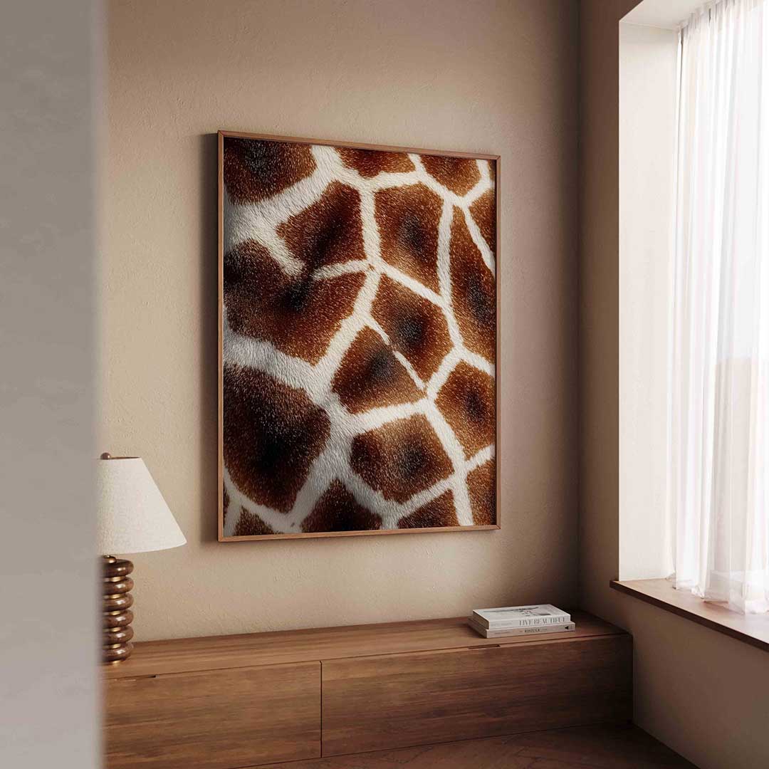 Giraffe patroon Poster