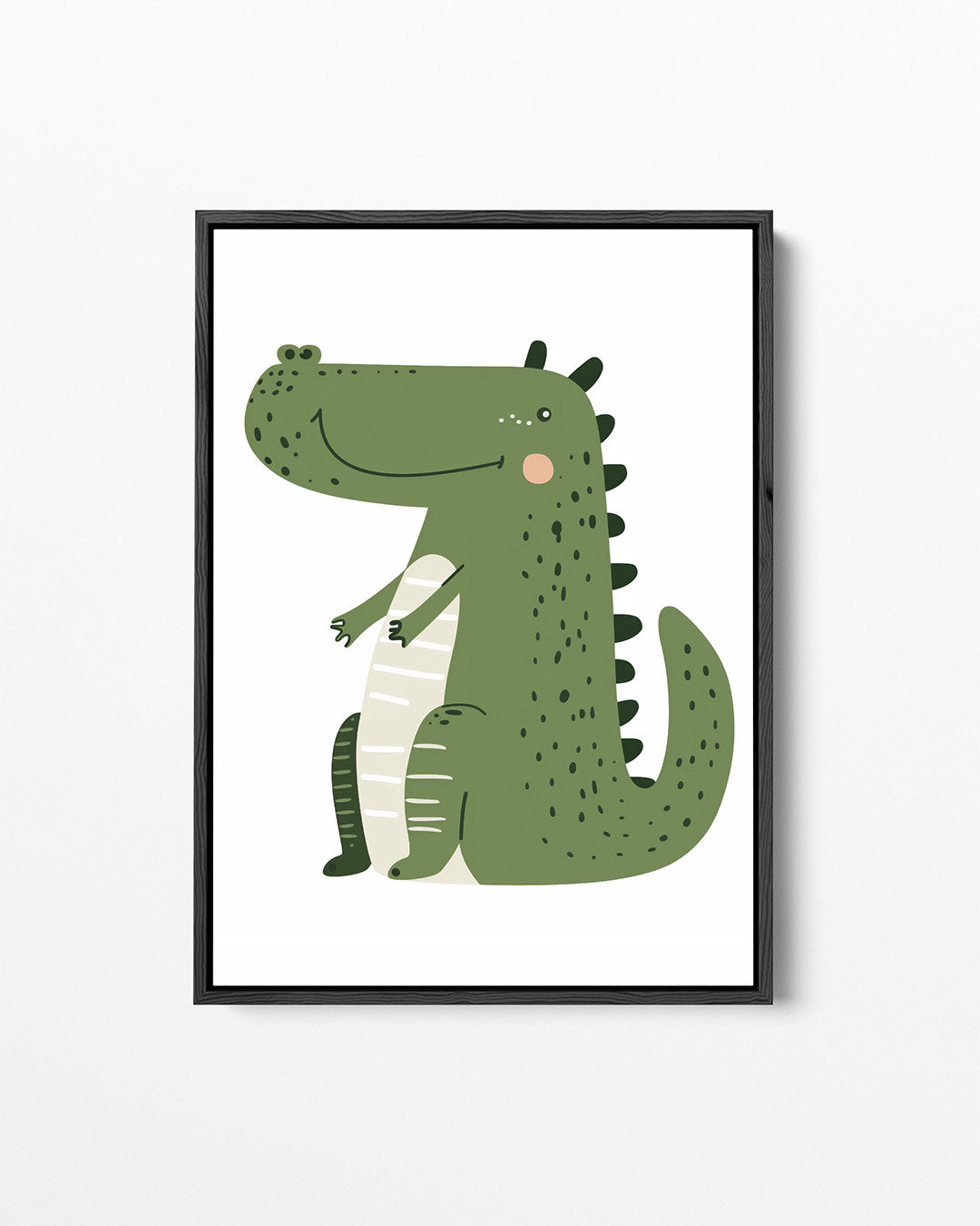 Vrolijke krokodil illustratie Kunstwerk