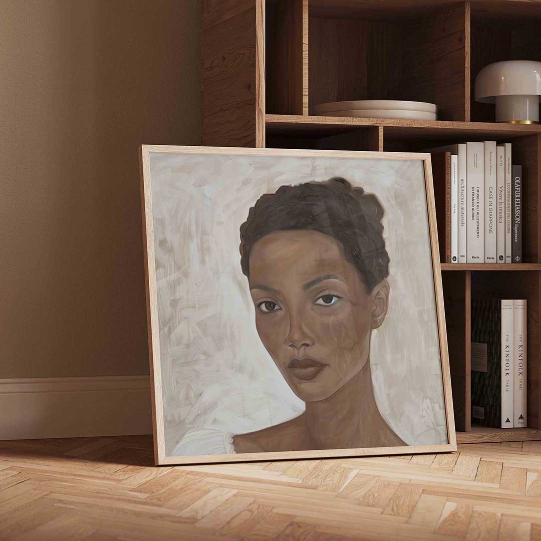 Portret van vrouw Poster
