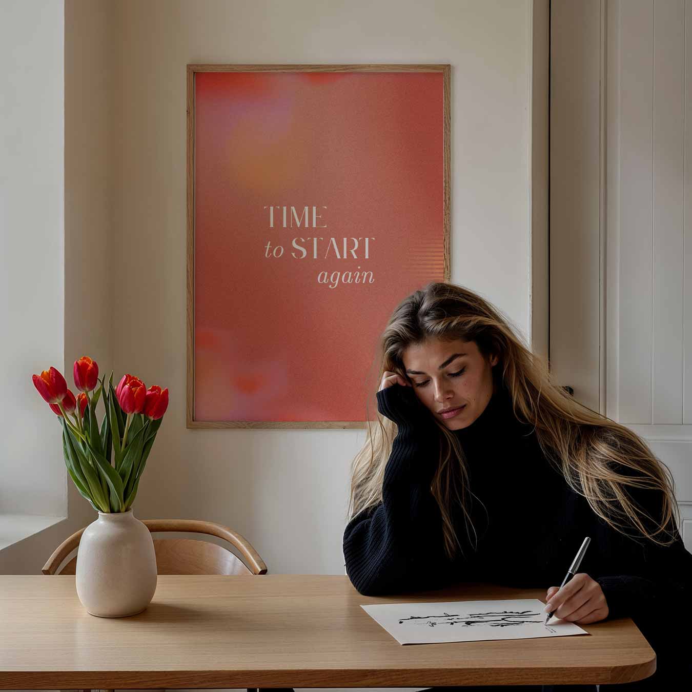 Time to Start Again Poster-WallArtistic