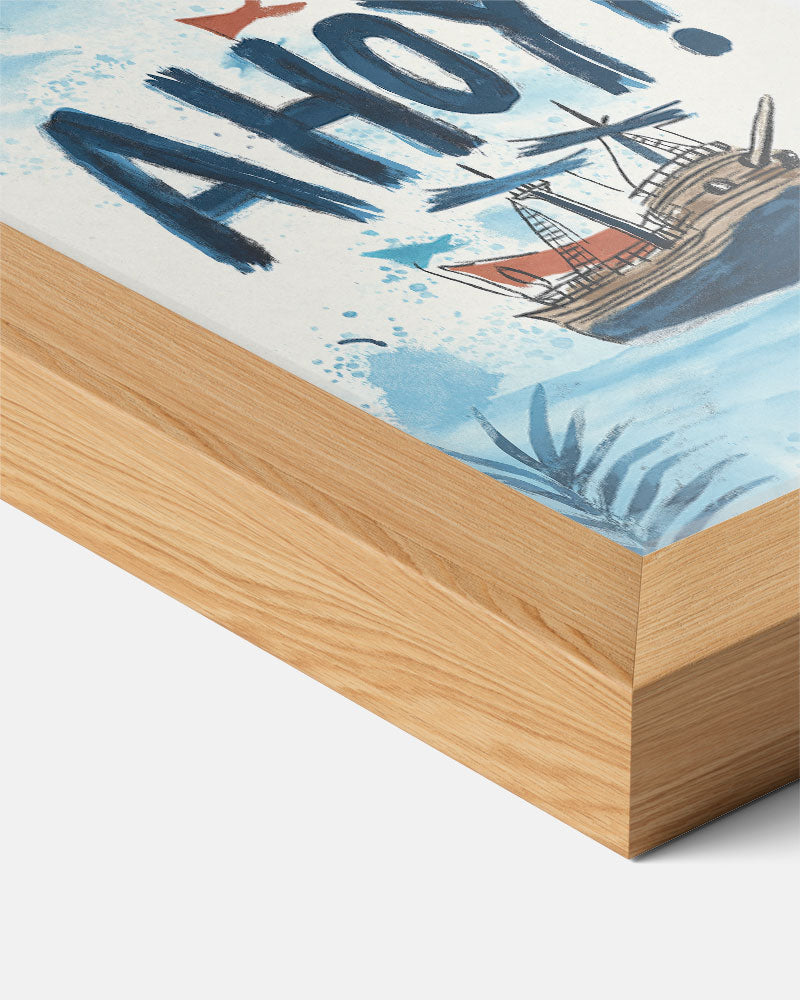 Avontuurlijke Schip Ahoy Poster-WallArtistic