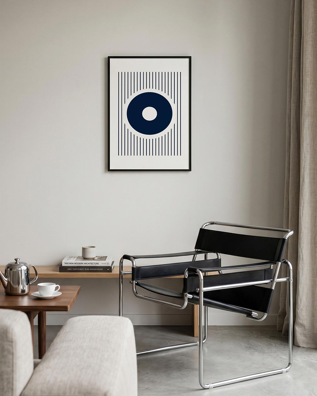 Cirkel en lijnen Poster