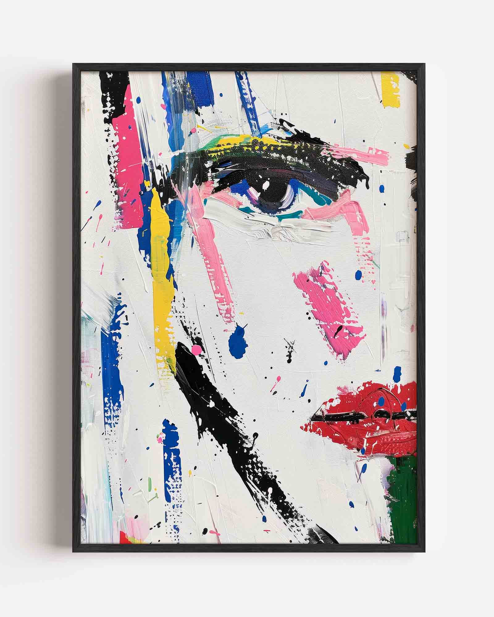 Abstract gezicht Poster