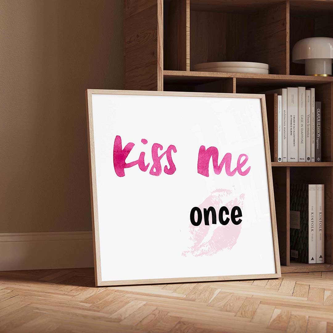 Kiss me once Poster