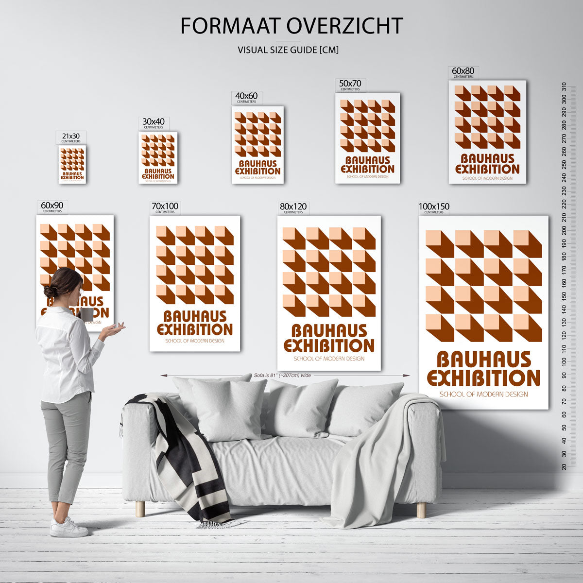 Vorm en schaduw Poster