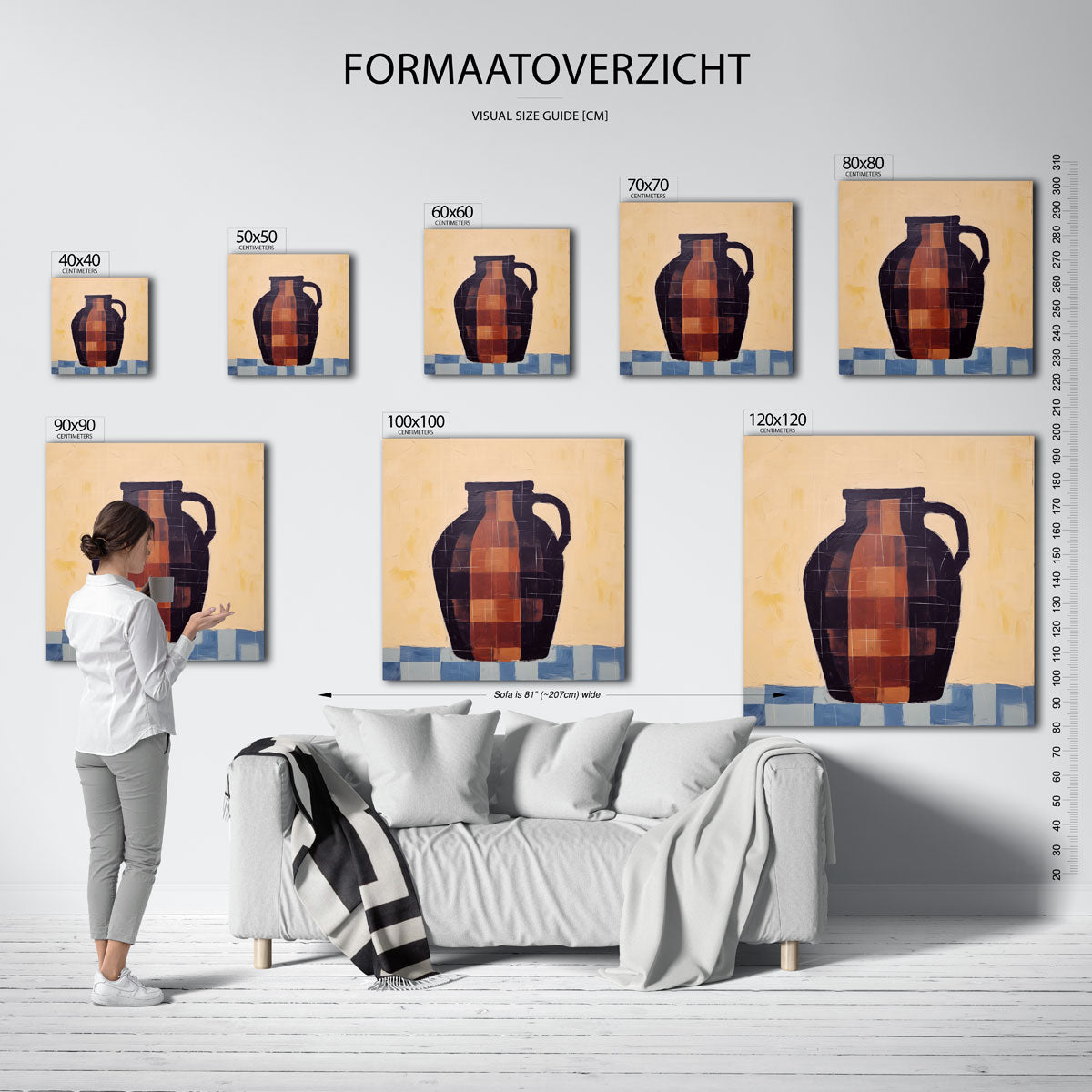 Rustieke vaas Poster