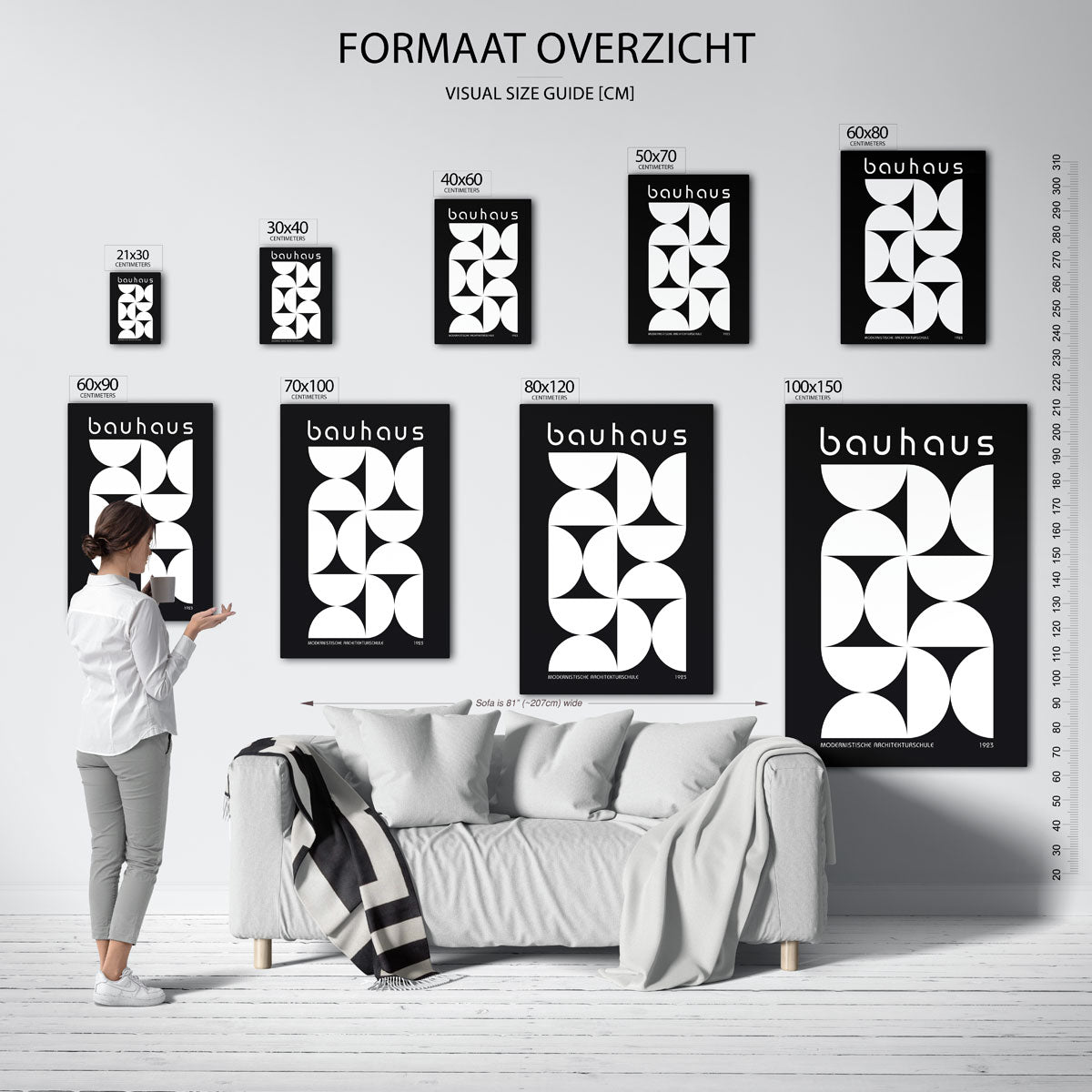 Vormritme en balans Poster