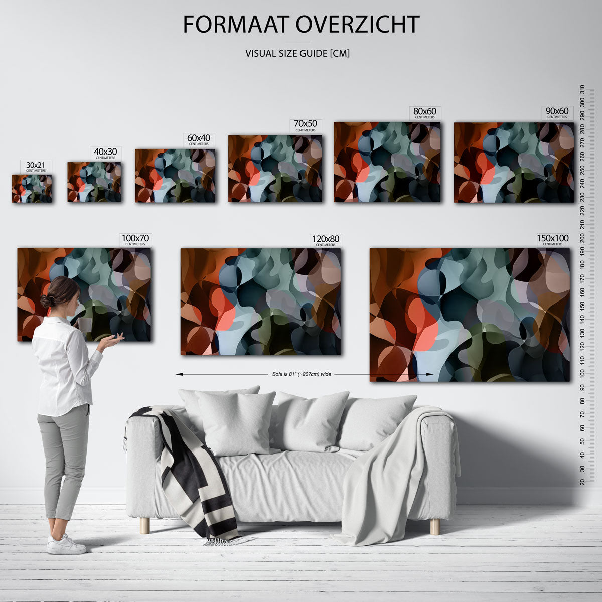 Abstracte vormen Poster