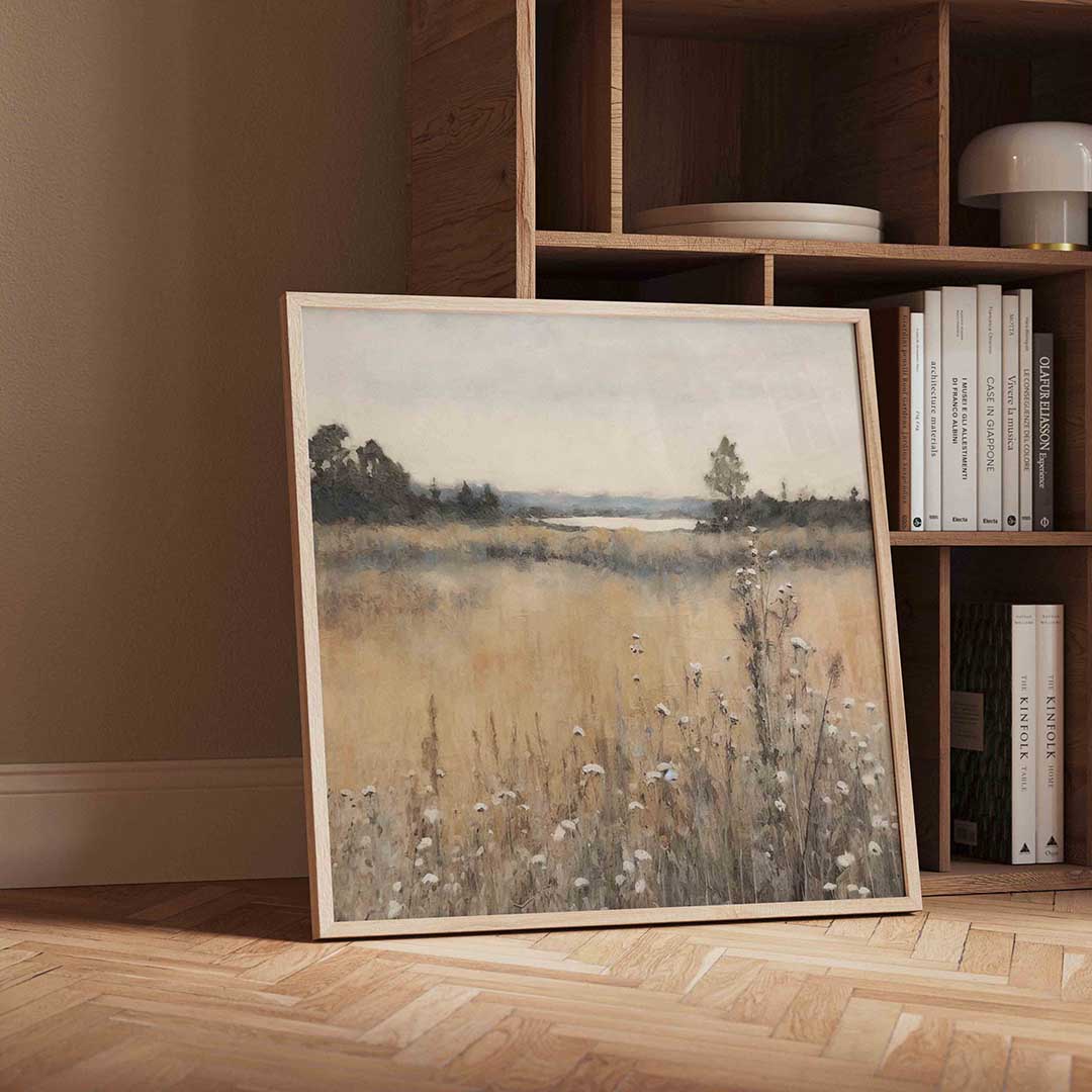 Landschap met bloemen Poster