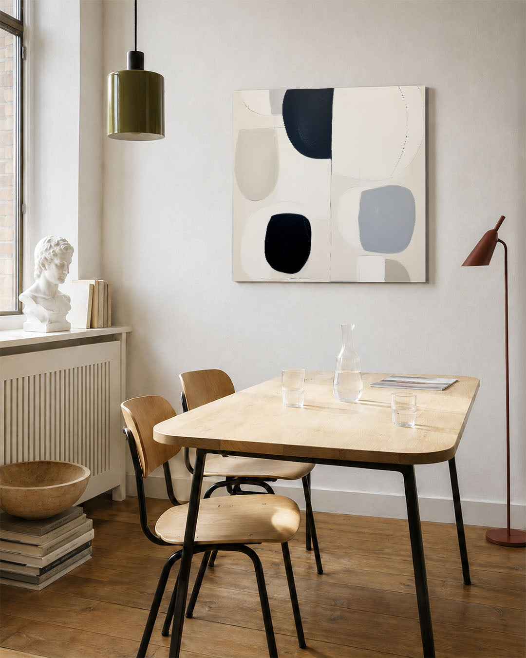 Organische vormen compositie Kunstwerk