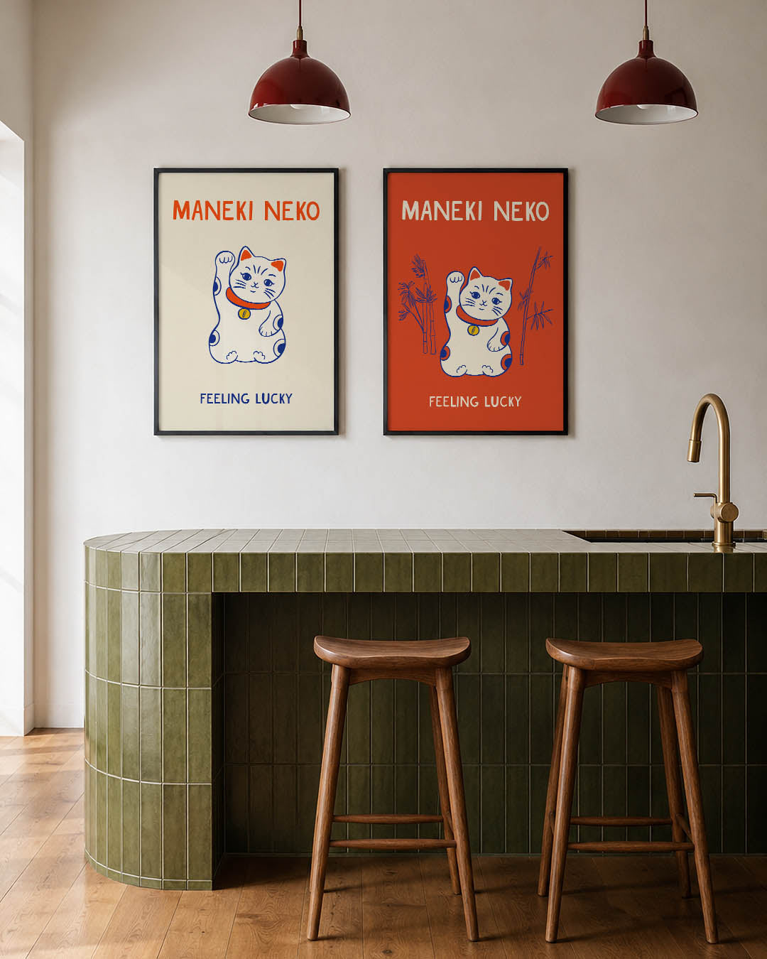 Geluksbrenger kat Posterset