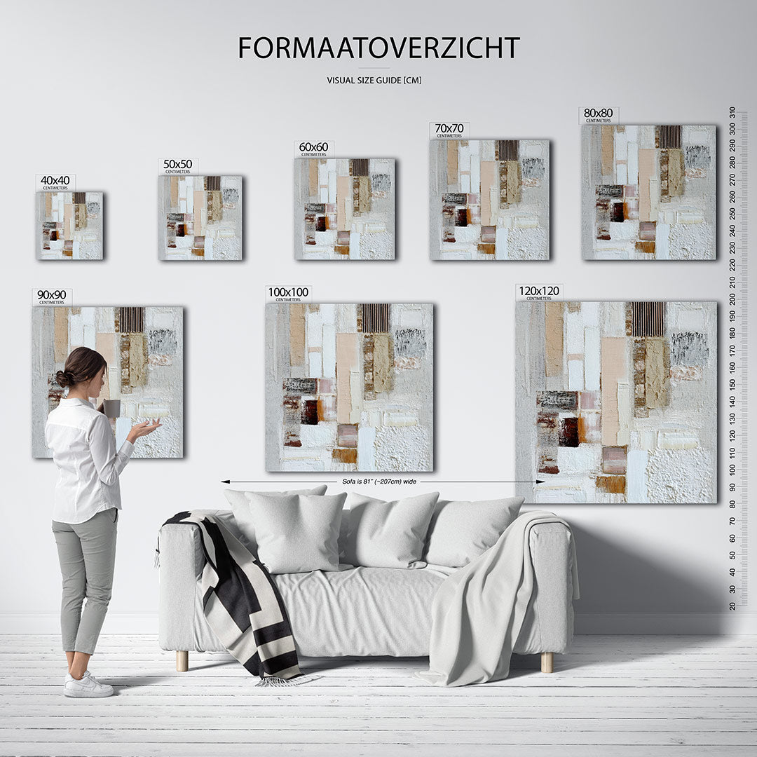 Geometrische texturen Kunstwerk