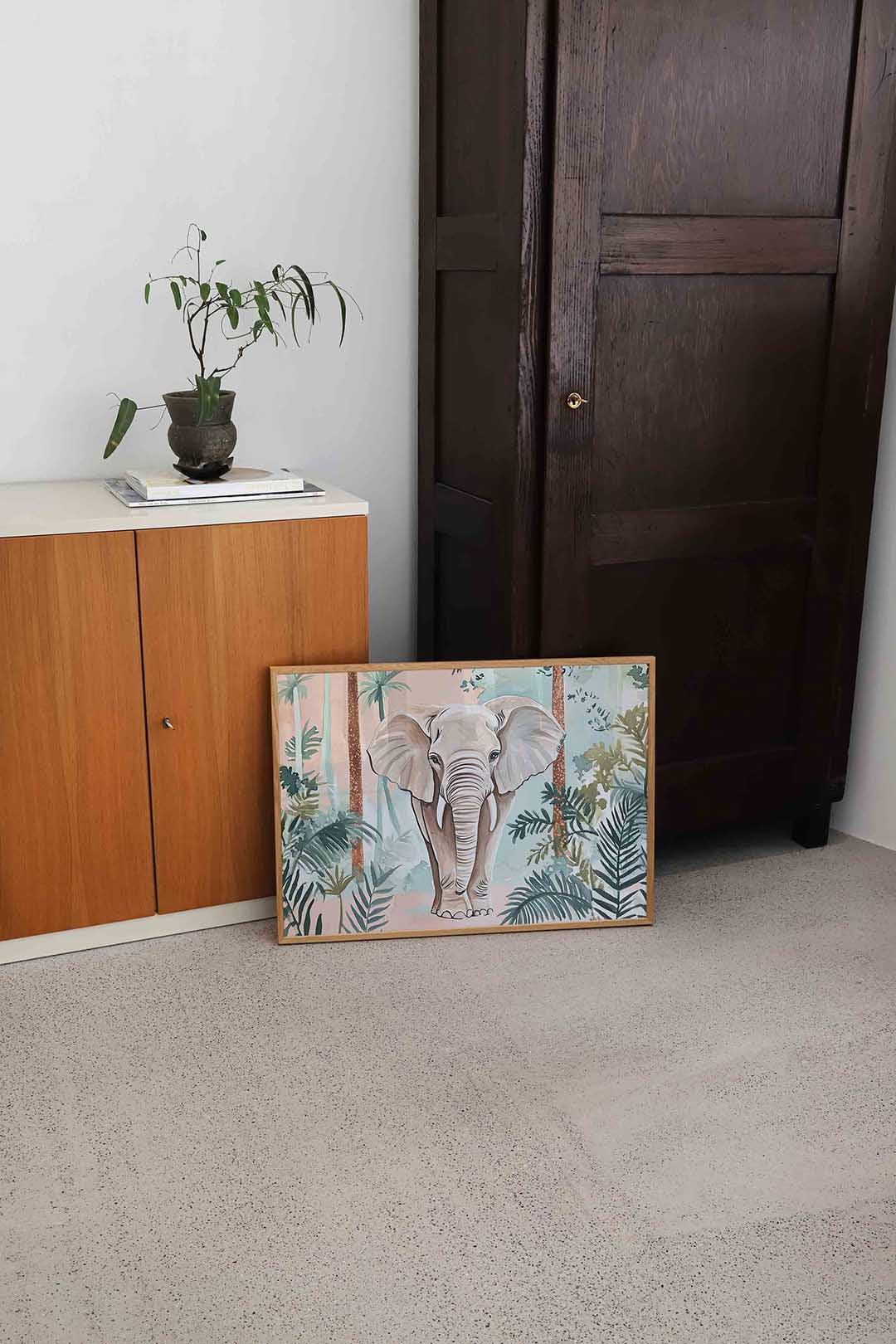 Olifant in jungle Poster