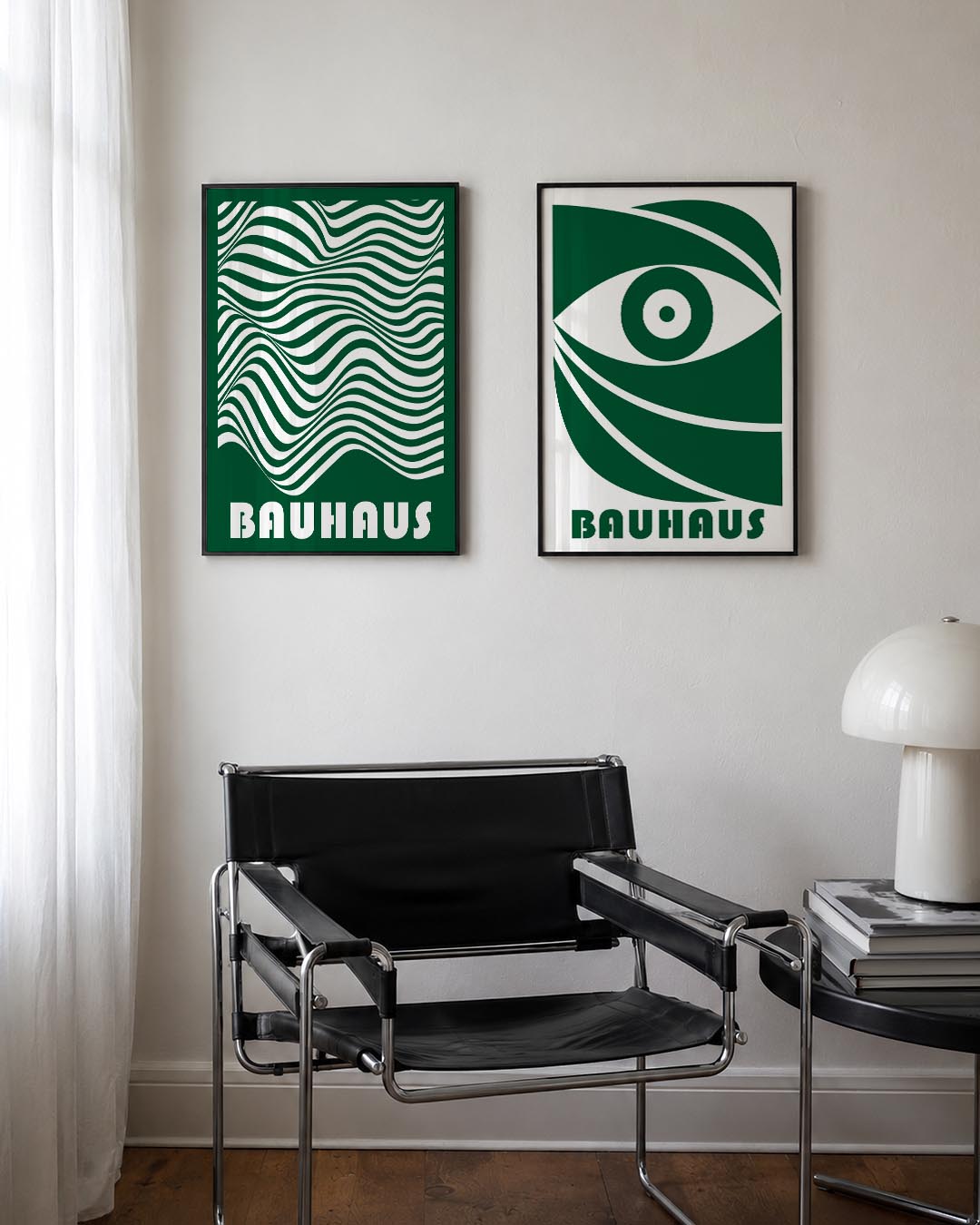Golvend lijnenspel Posterset