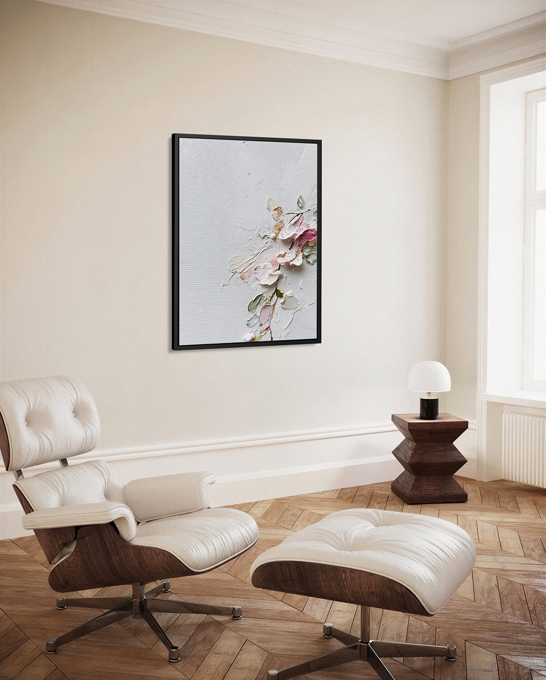 Bloemrijke textuur Kunstwerk