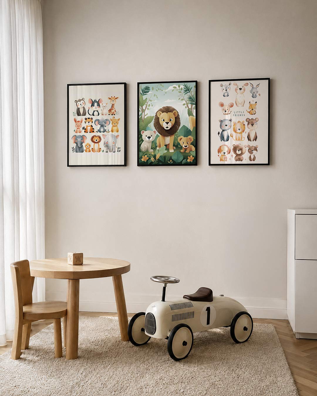 Dieren vrolijkheid Posterset