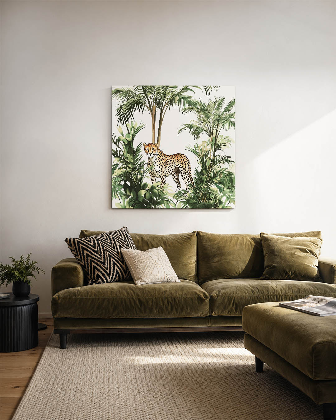 Jungle scène Kunstwerk