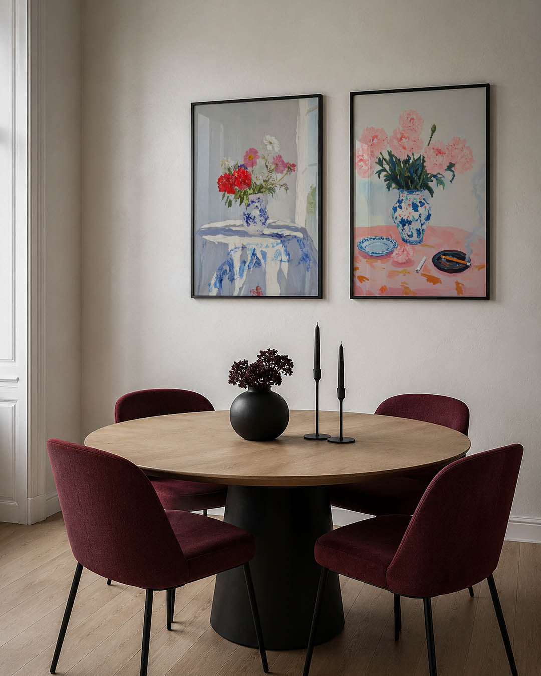 Bloemrijke sereniteit Posterset