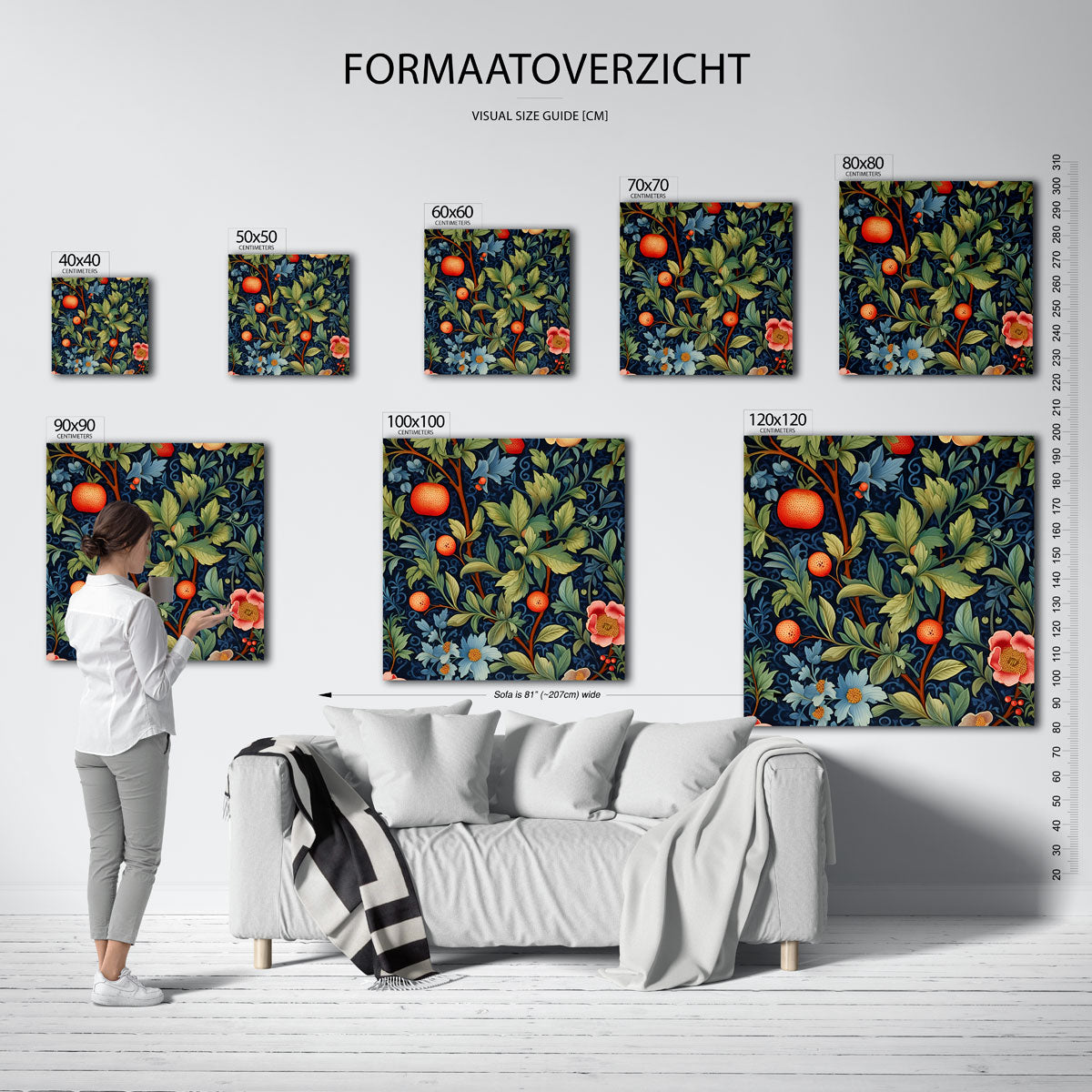Bloemen en fruit Poster
