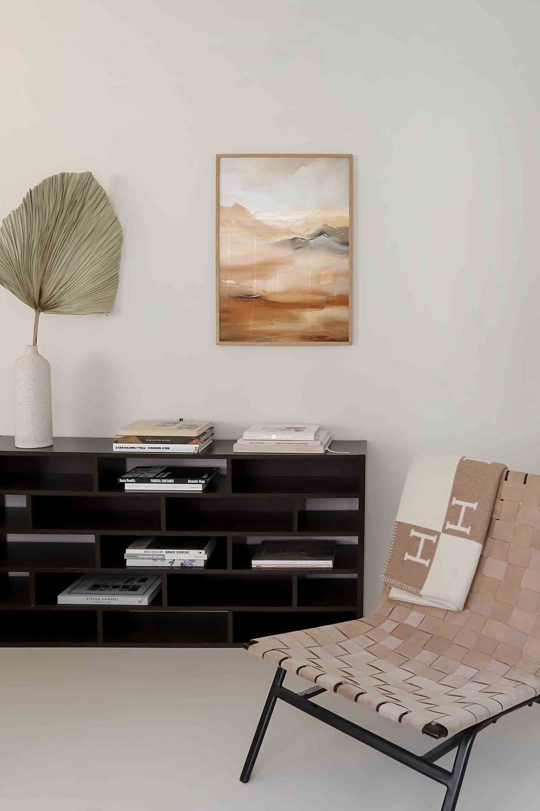 Landschap in beige Poster