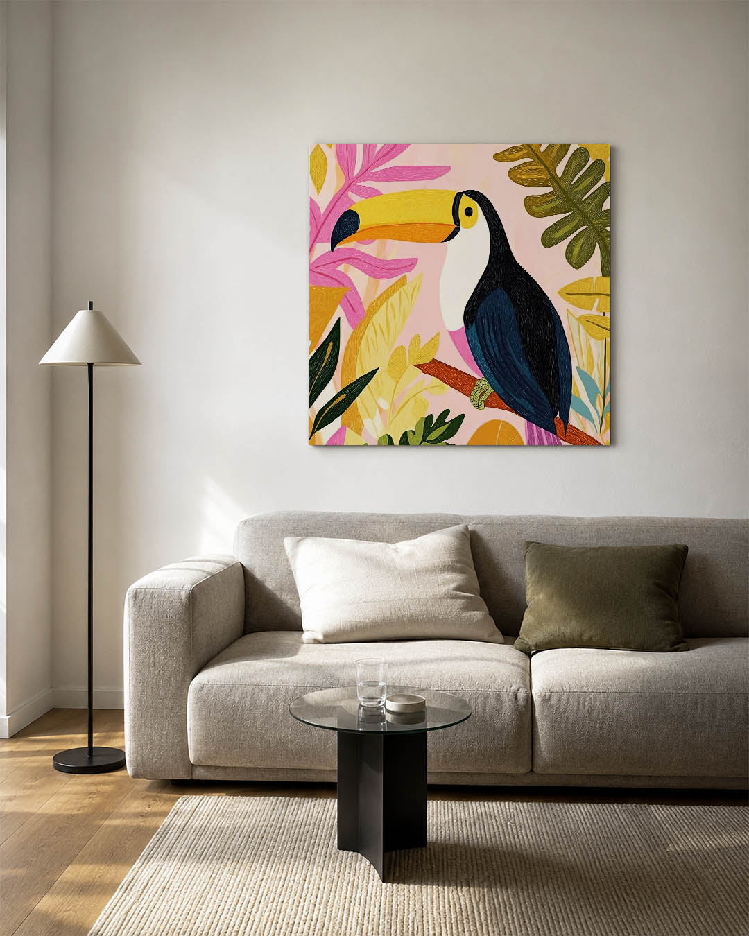 Vrolijke toekan illustratie Kunstwerk