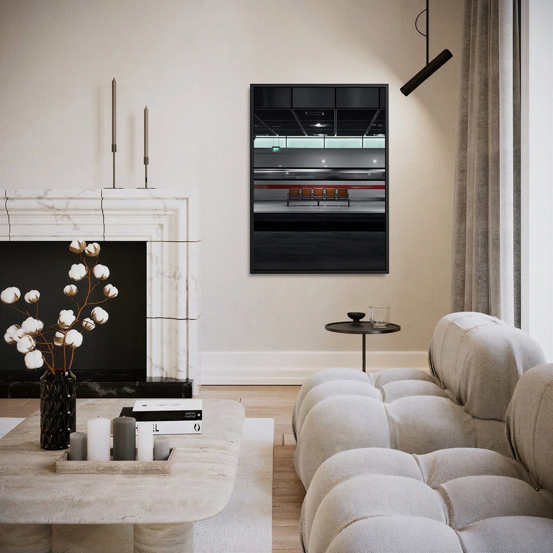 Stille station beweging Kunstwerk