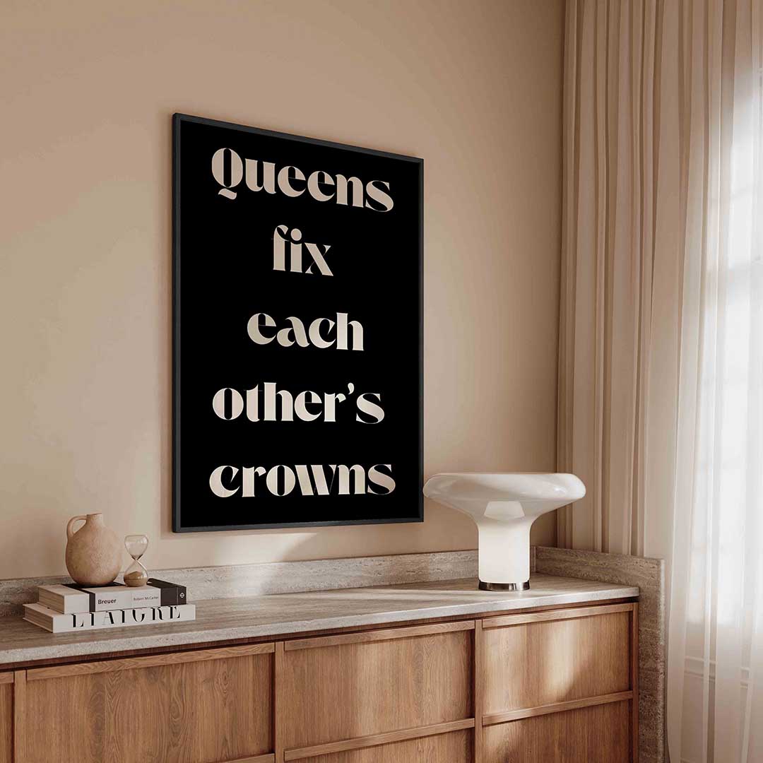 Queens fix each other's crowns Poster