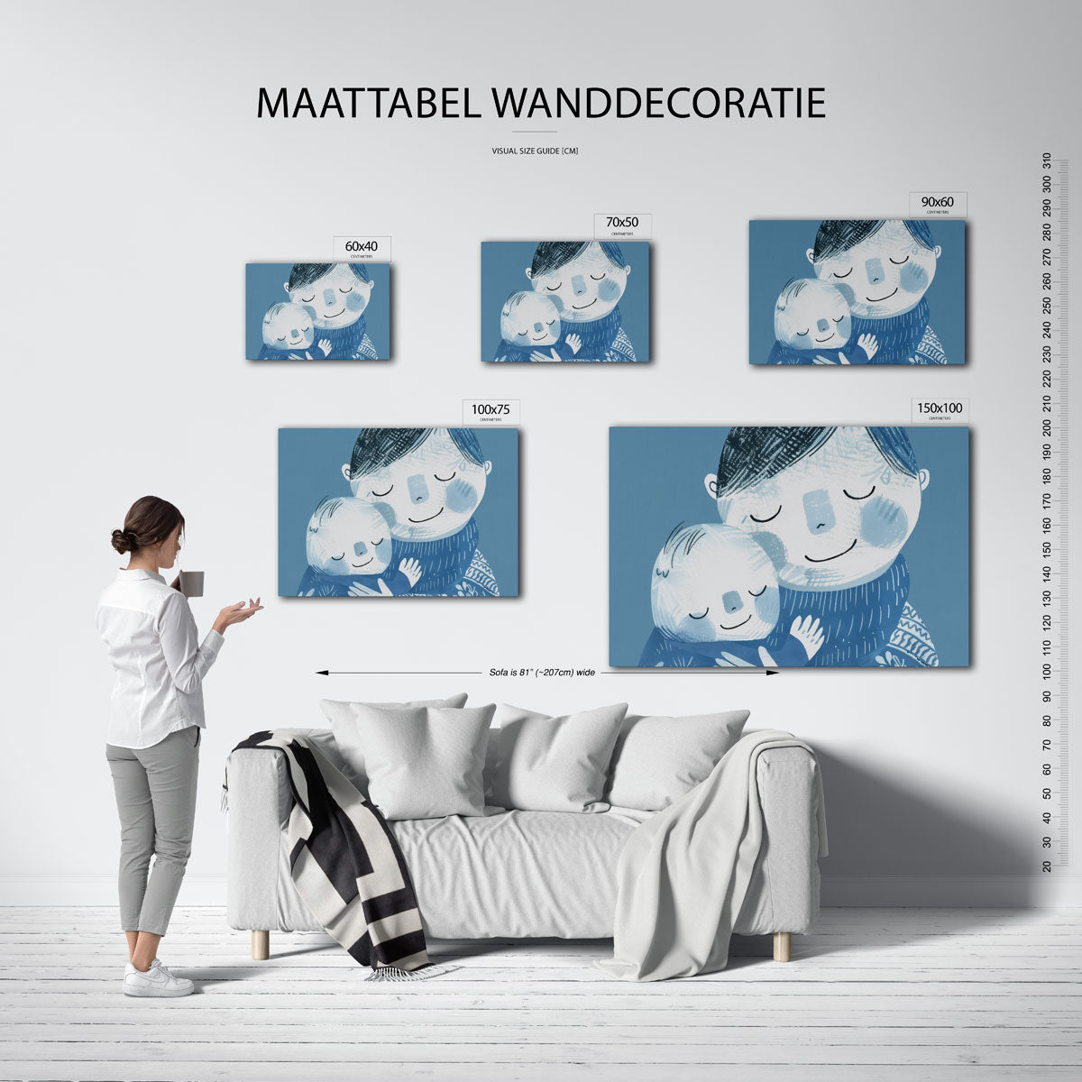 Knuffelende figuren Kunstwerk