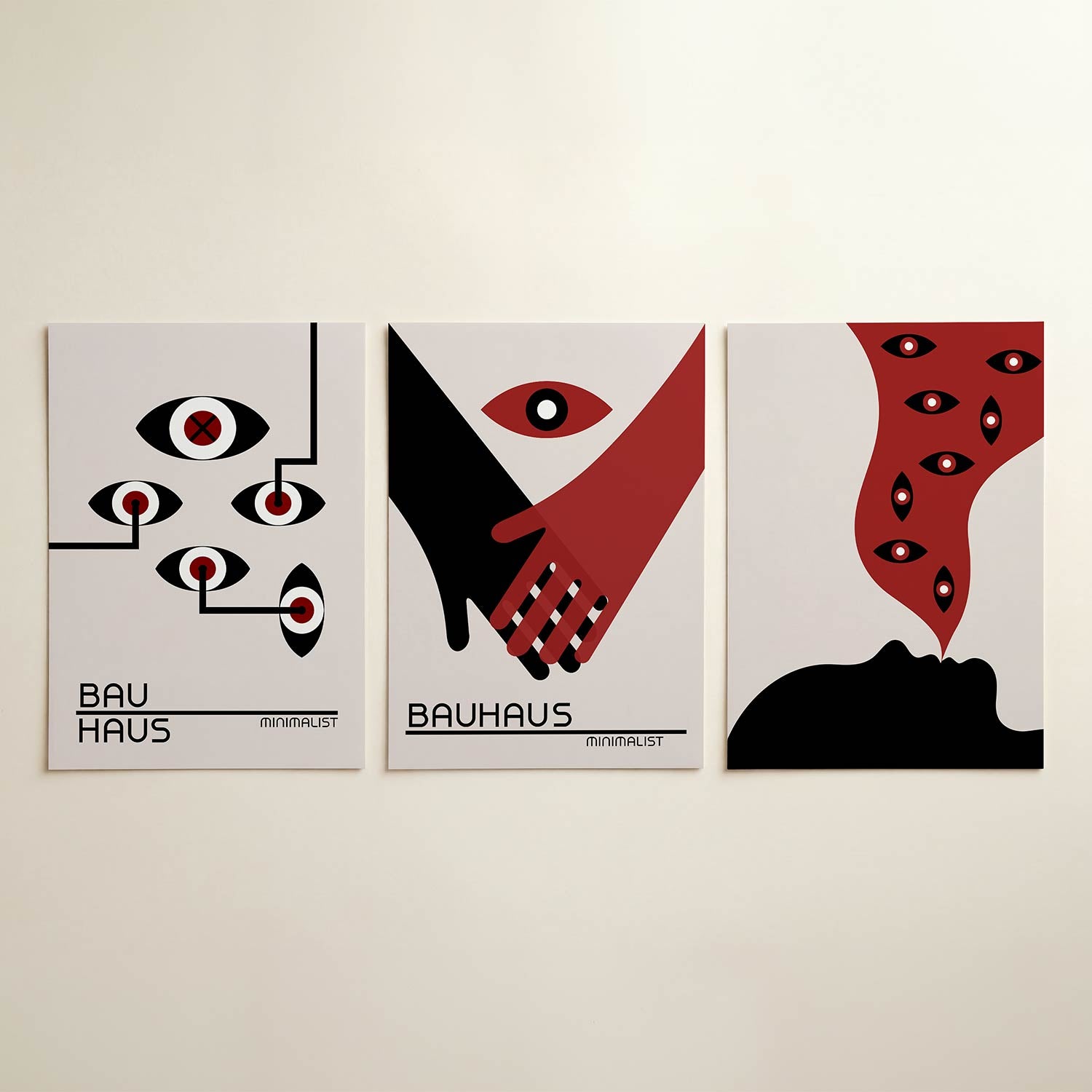 Oogvormen en lijnen Posterset