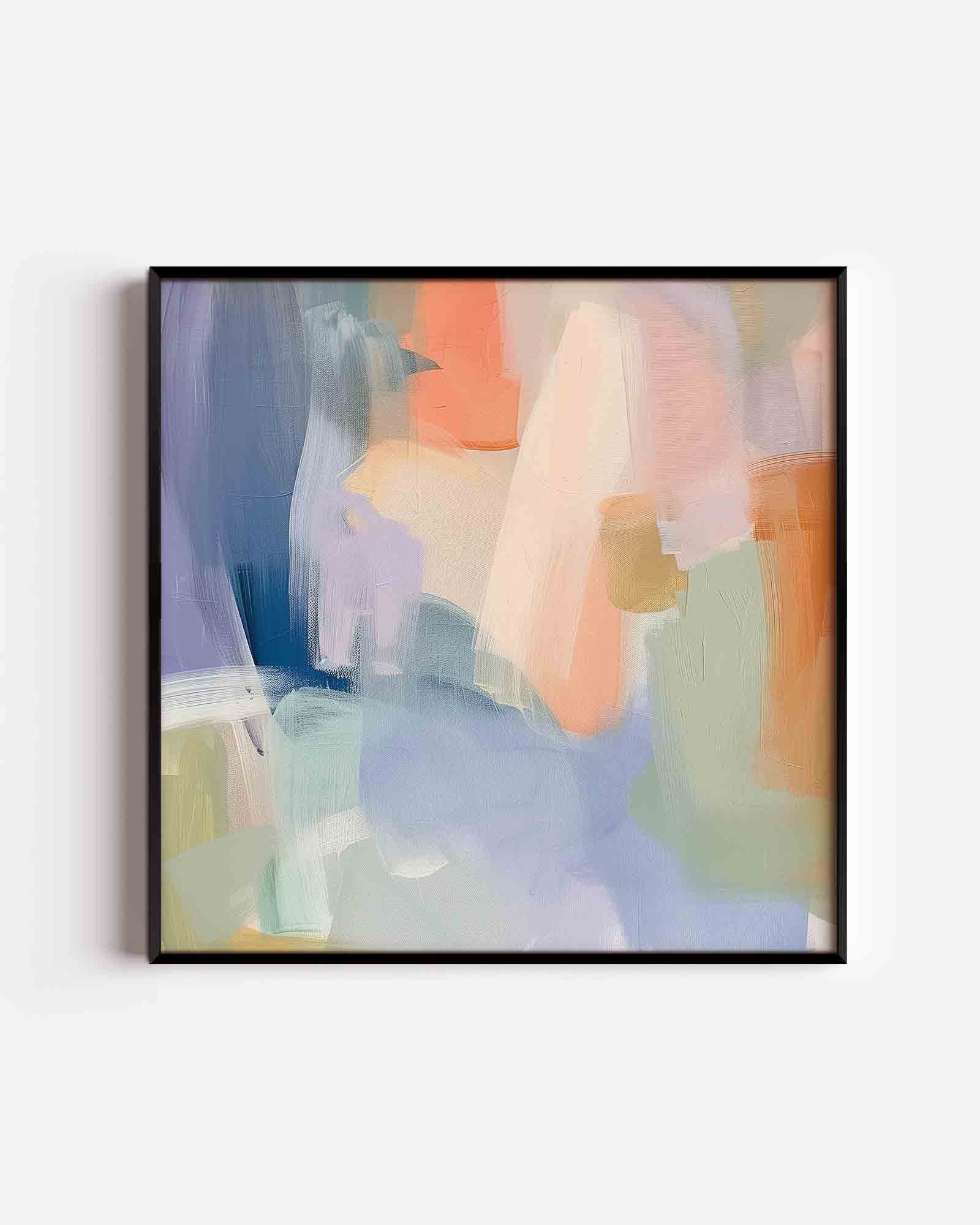 Abstracte kleurvlakken Poster