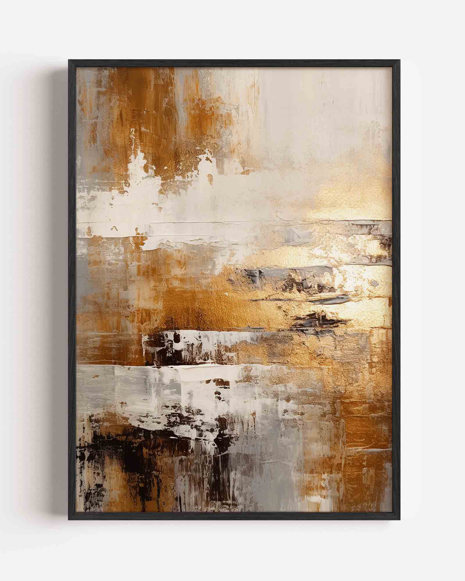 Abstracte gouden textuur Poster