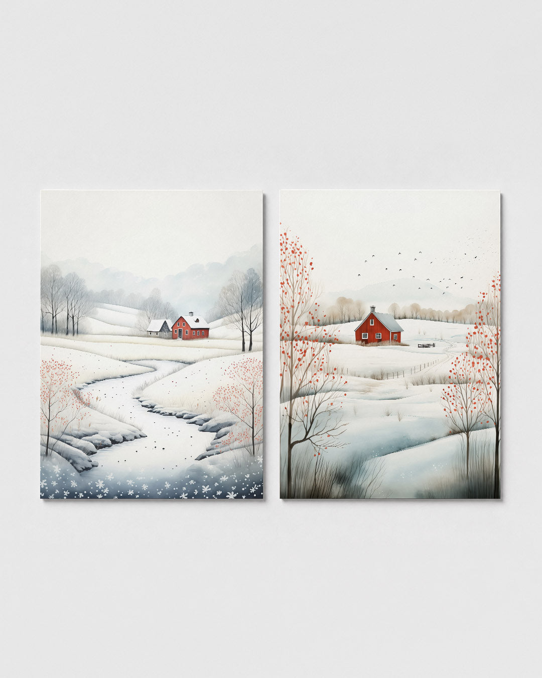 Winterlandschap harmonie Posterset