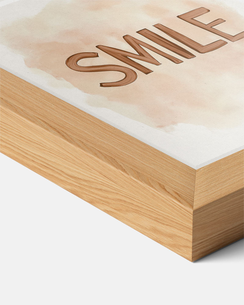 Rustieke "Smile" Poster-WallArtistic
