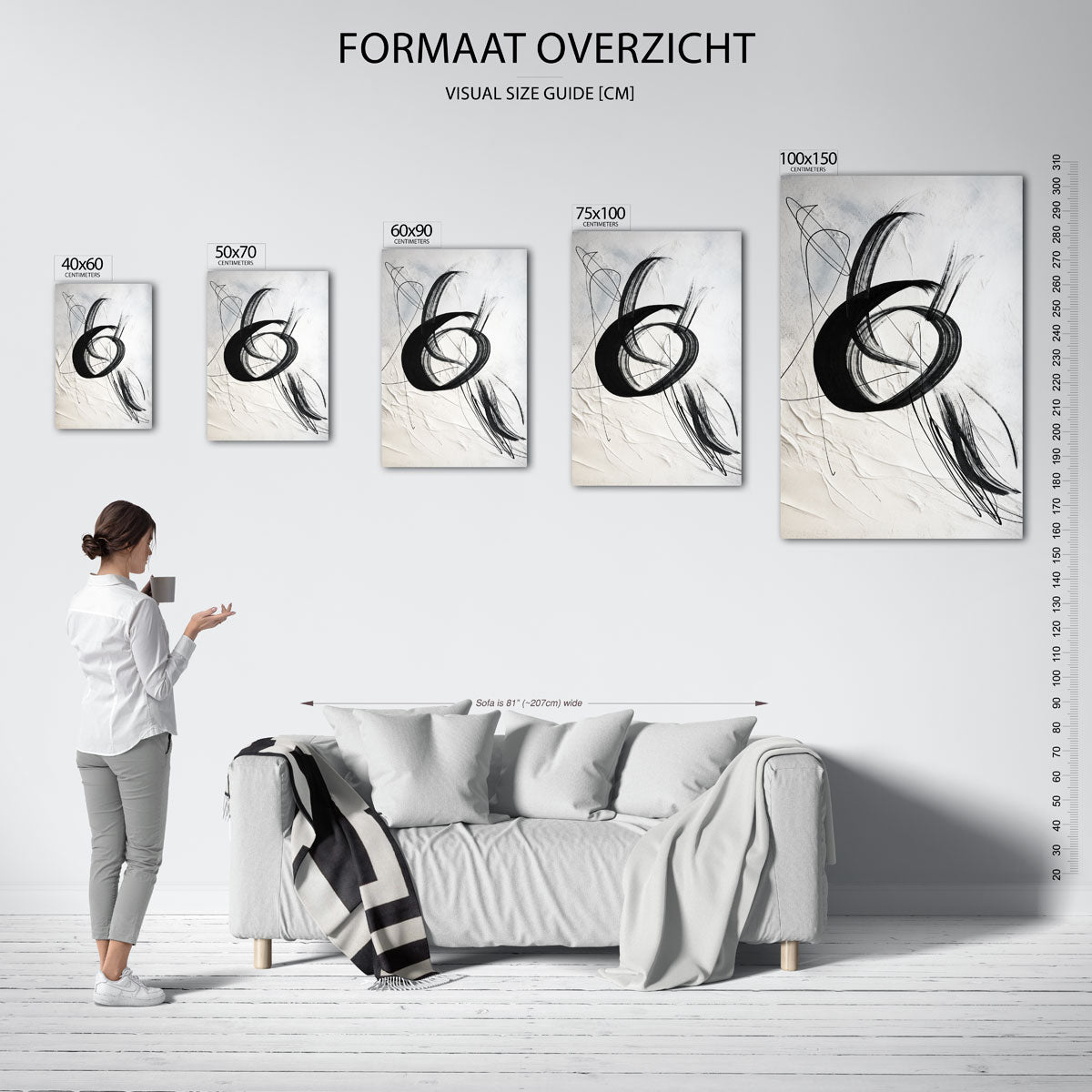 Dynamische lijnen Kunstwerk