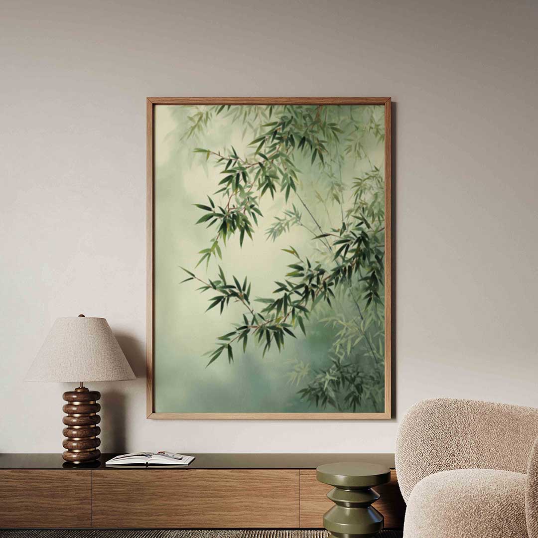 Bamboe bladeren Poster