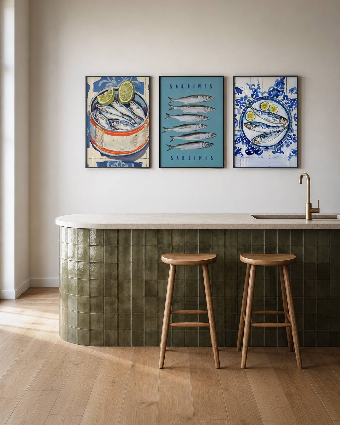 Vorm en kleurenspel Posterset