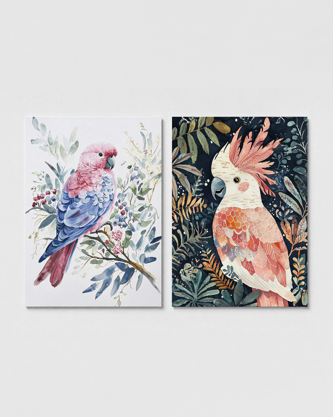 Vogels en bladeren Posterset