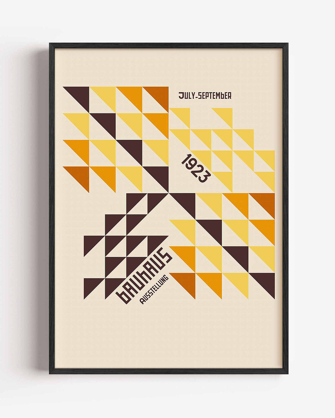 Driehoekige vlakverdeling Poster