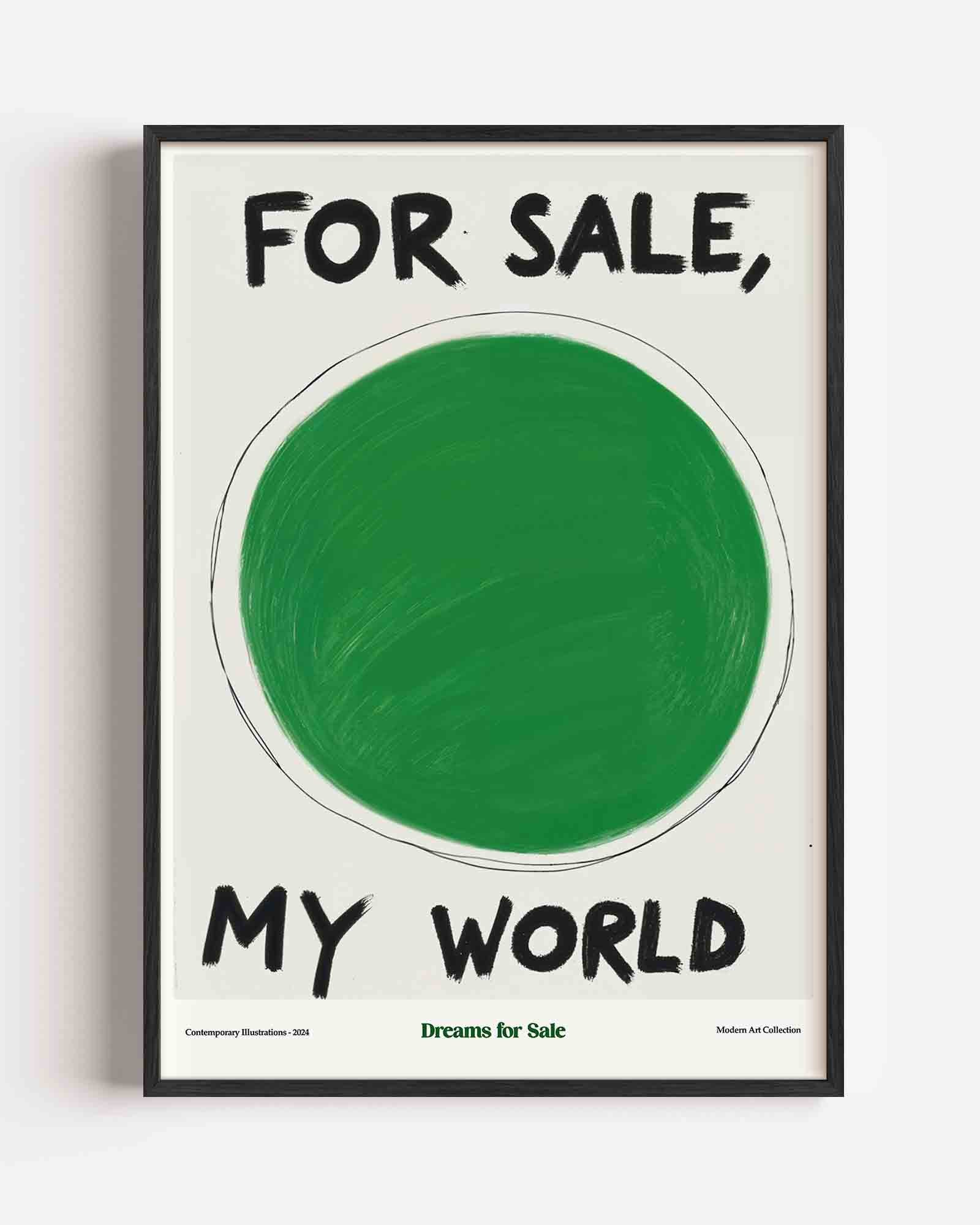 Groene cirkel Poster