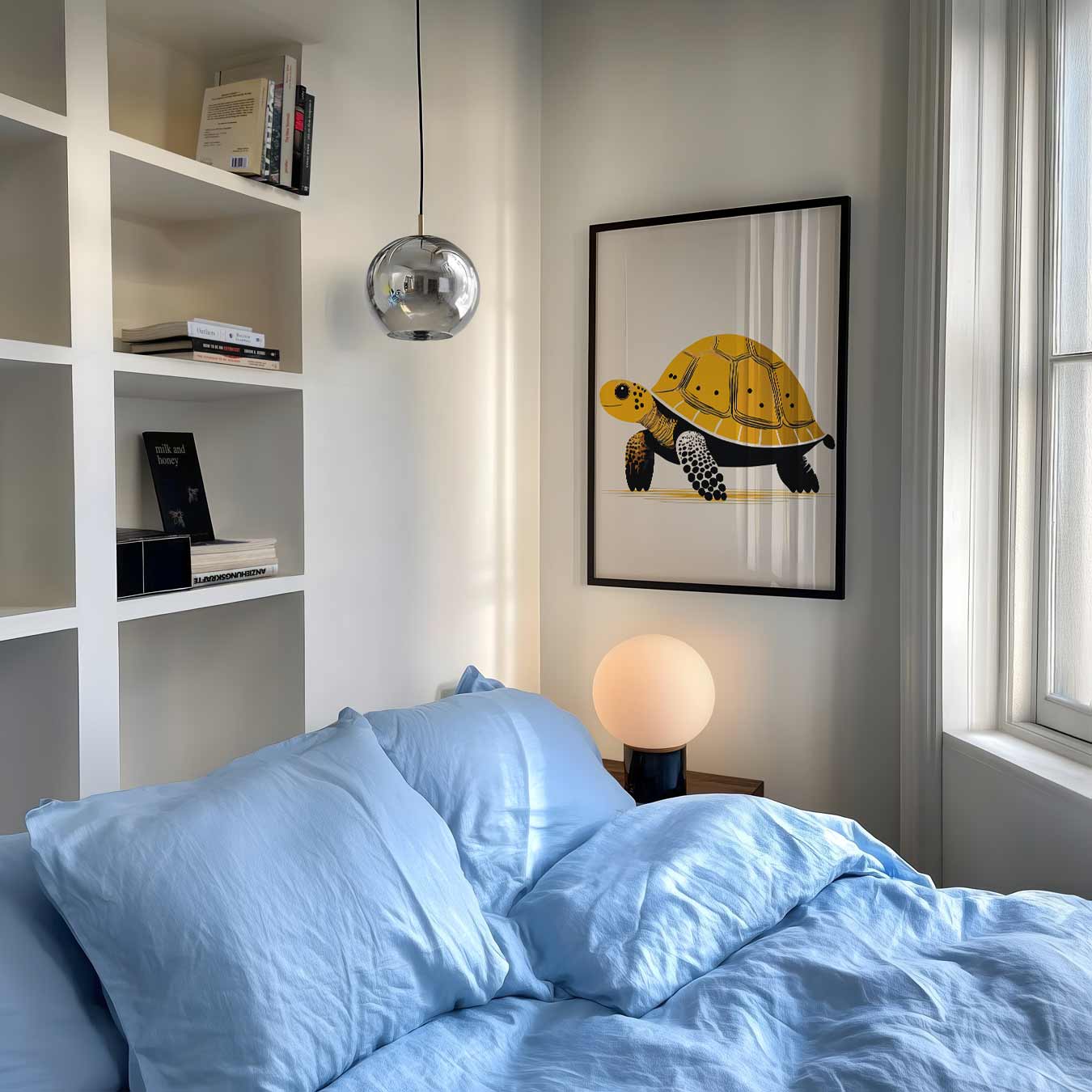 Schattige Schildpad Illustratie Poster-WallArtistic