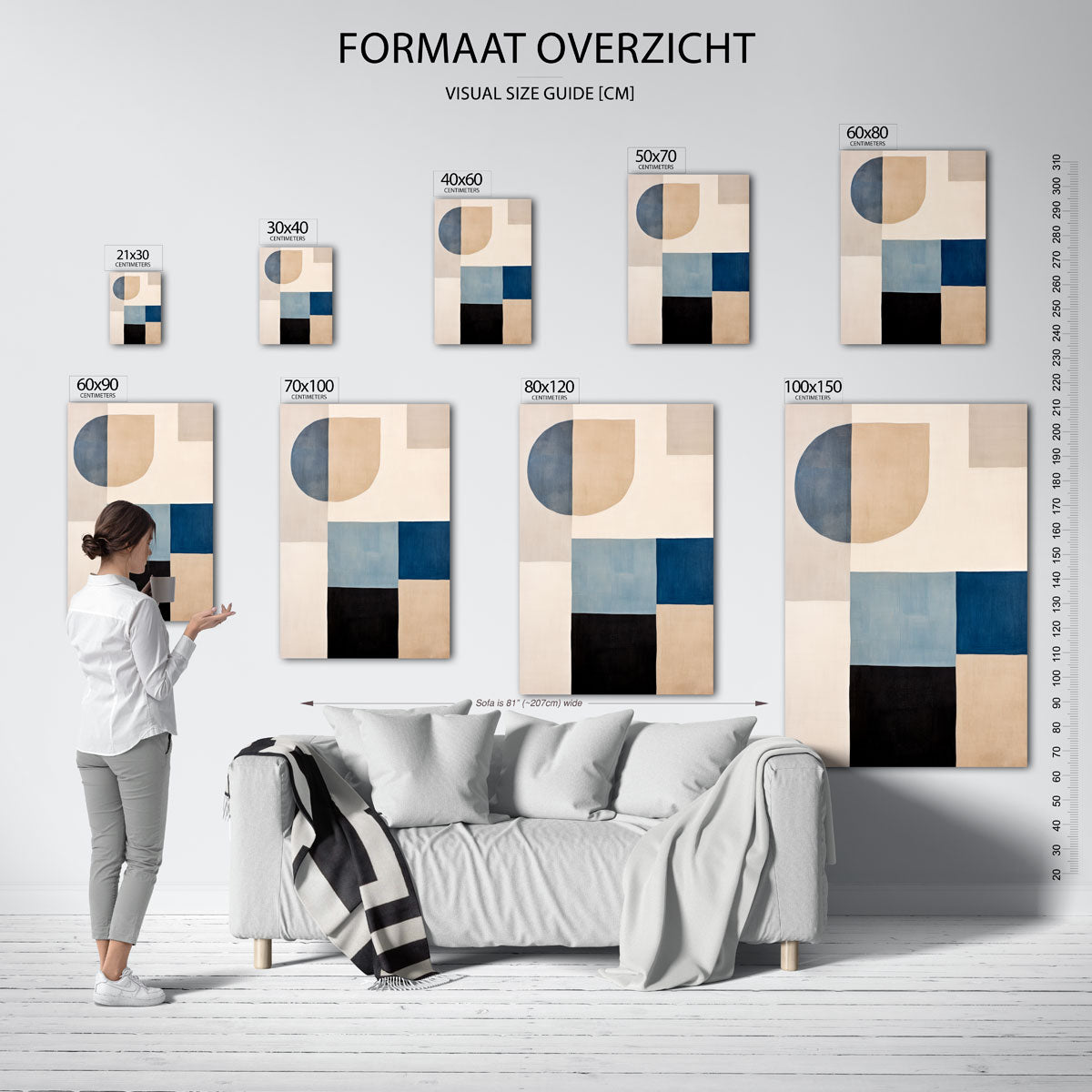 Abstracte vormen Poster