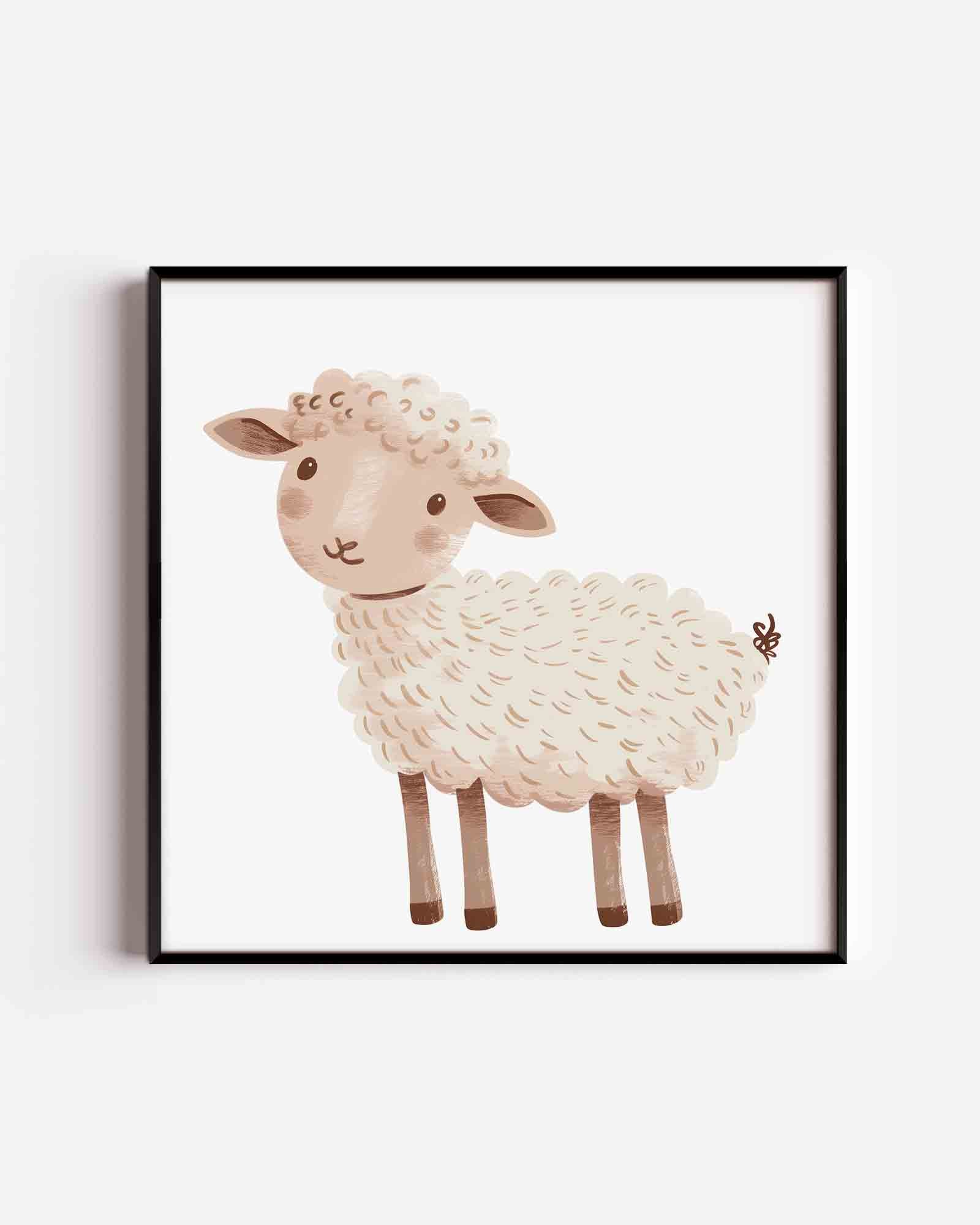 Schattig schaap Poster