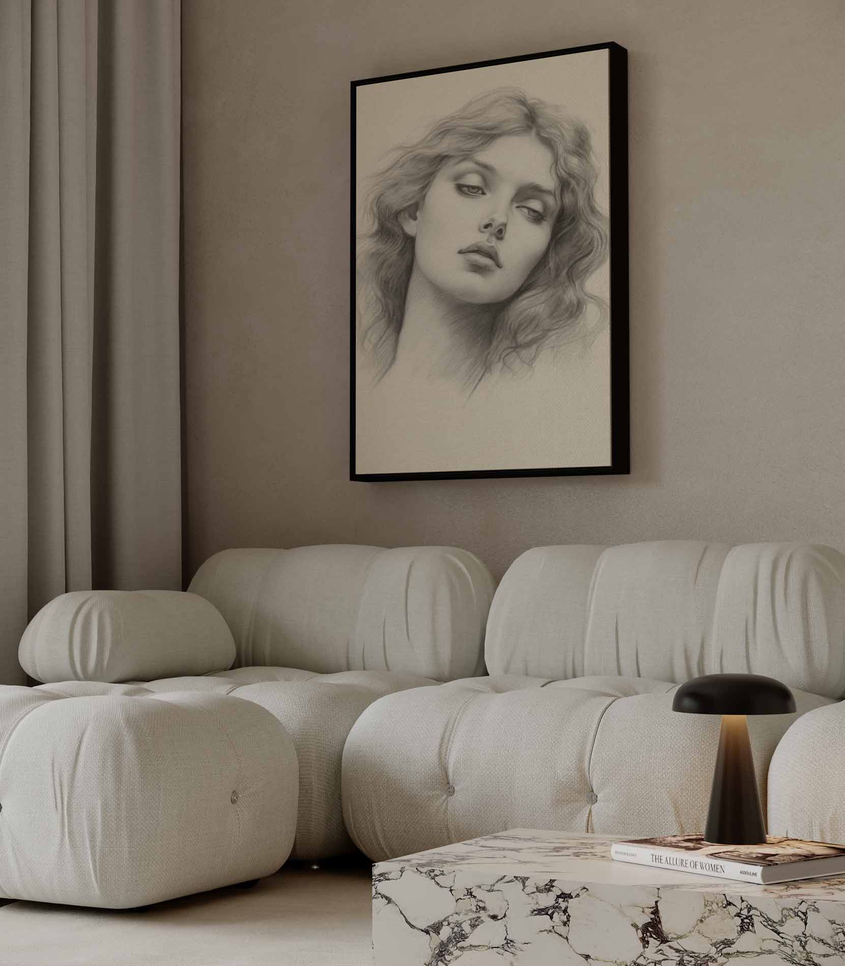 Dromerige Blik Kunstwerk-canvas-dibond-plexiglas-wanddecoratie-WallArtistic