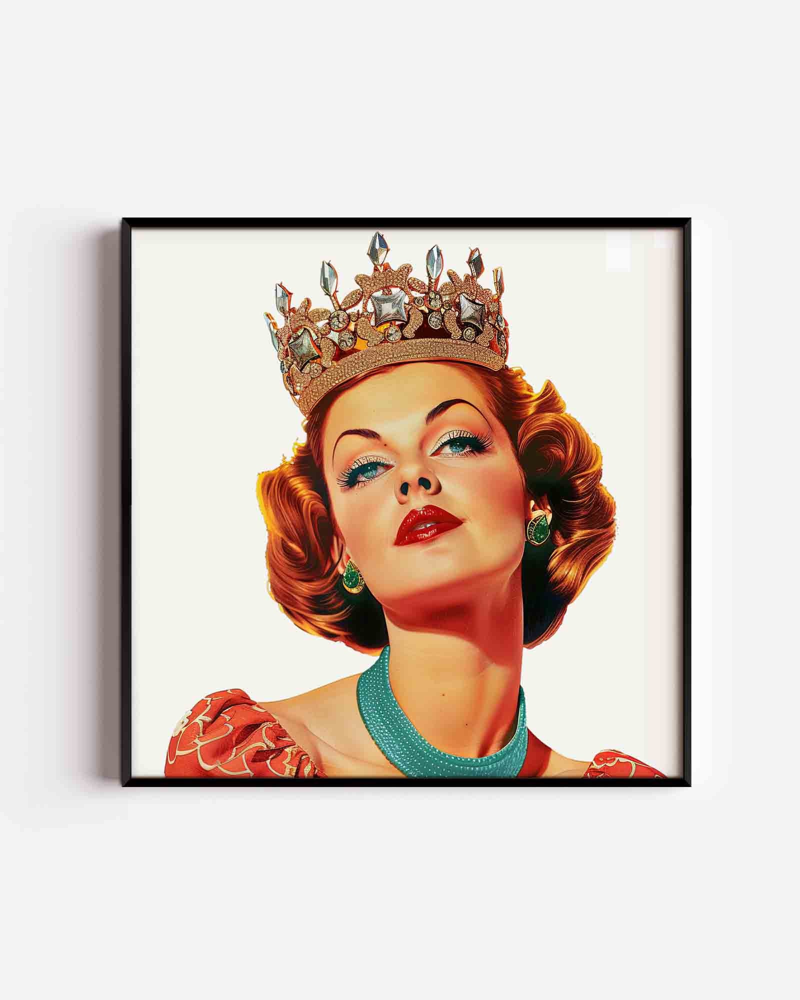 Vrouw met kroon Poster
