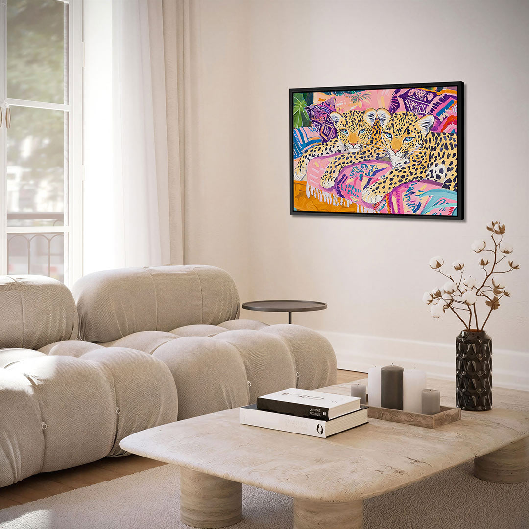 Levende luipaarden Kunstwerk